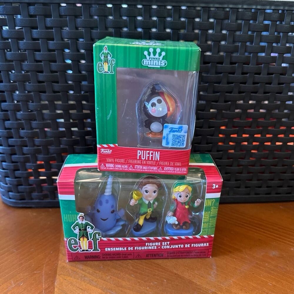 Funko Minis Elf The Movie Collectible Figures Puffin Buddy Jovie Norwal